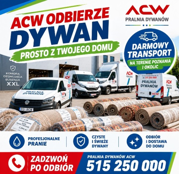 Nie musisz wozić dywanu — ACW odbierze go z Twojego domu